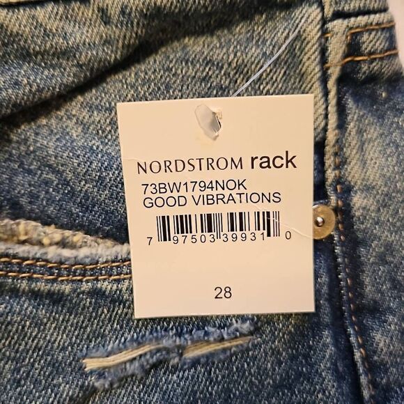 BLANK NYC The Madison Crop Distressed Destroyed Jeans Good Vibrations 28 - Picture 11 of 11